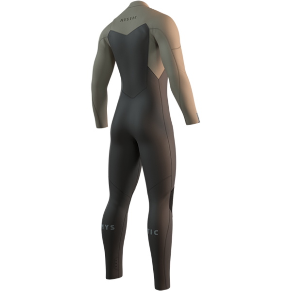 2026 Mystic Heren Motion 5/3mm Borst Ritssluiting Wetsuit 35000.250006 - Truffle